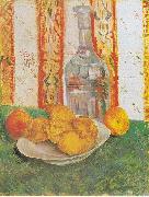 Vincent Van Gogh Still Life with Bottle and Lemons on a Plate oil painting reproduction